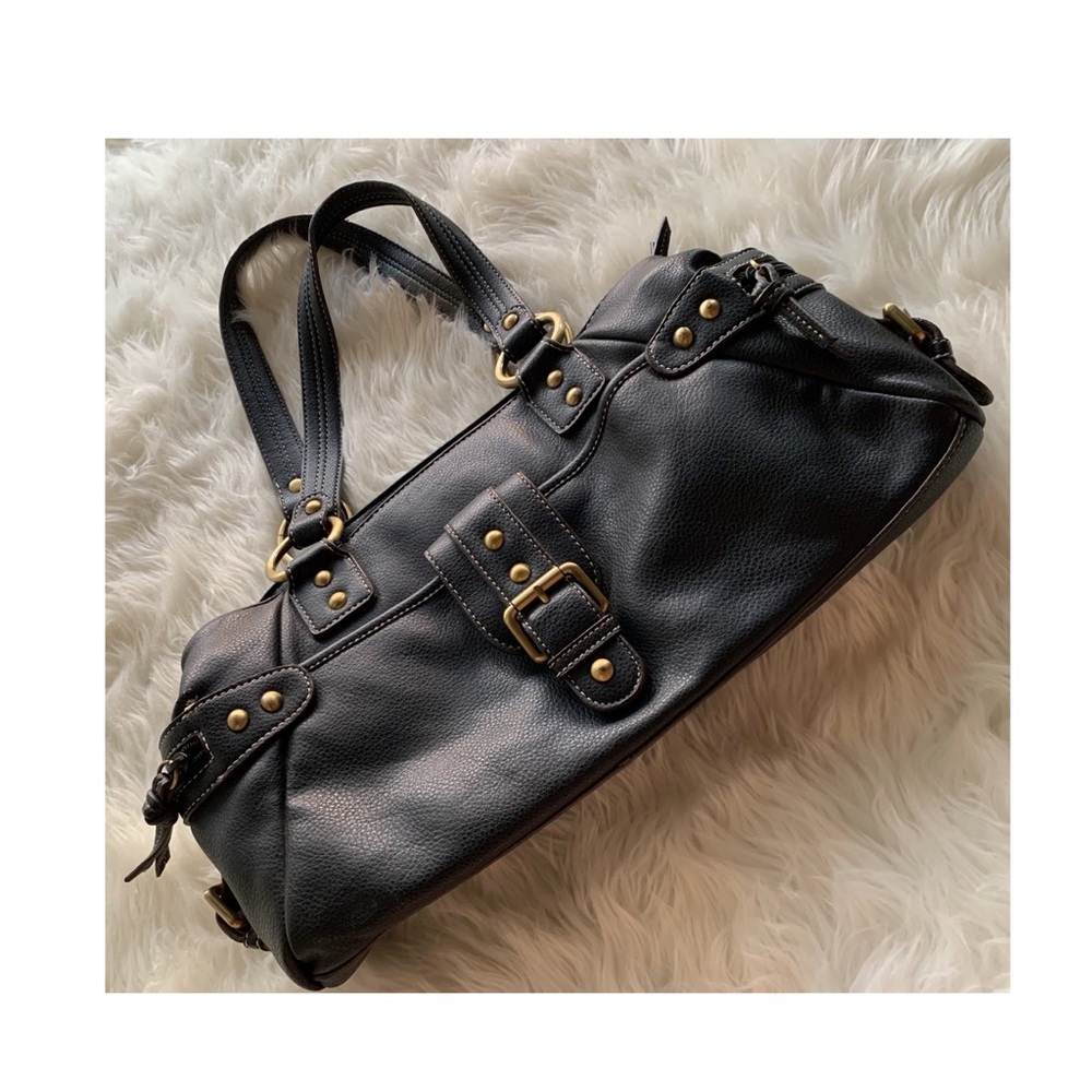Nine West Black Leather Shoulder Bag
